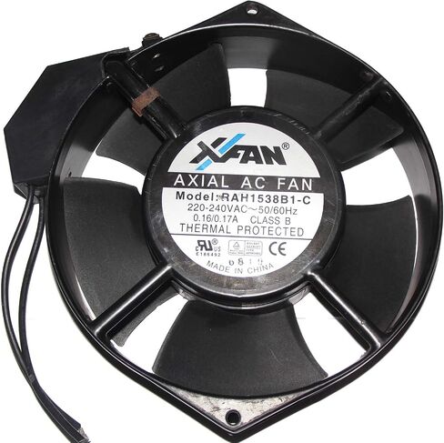 XFAN 1538 RAH1538B1-C 220-240V 50/60Hz 0.16/0.17A 2WIRE CLASS B ، ACIAL AC مروحة in Saudi Arabia