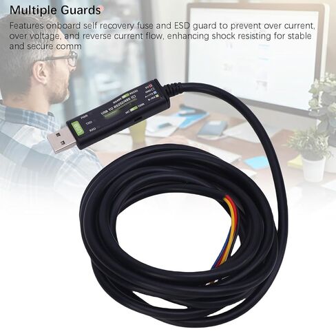 USB إلى RS232 RS485 كابل محول FT232RNL رقاقة 2M مع أجهزة تلفزيون حارس انتعاش الفتيان مؤشر LED لـ 10 8.1 8 7 الهاتف الذكي OS X in Kuwait