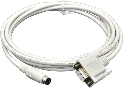 QC30R2 لـ Q Series Communication Cable Melsec GS/GOT1050/1055 RS232 خط تنزيل برمجة البرمجة المسلسل (اللون الأبيض) in Saudi Arabia