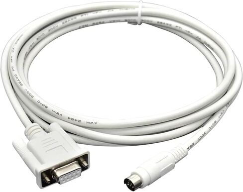 QC30R2 لـ Q Series Communication Cable Melsec GS/GOT1050/1055 RS232 خط تنزيل برمجة البرمجة المسلسل (اللون الأبيض) in Saudi Arabia
