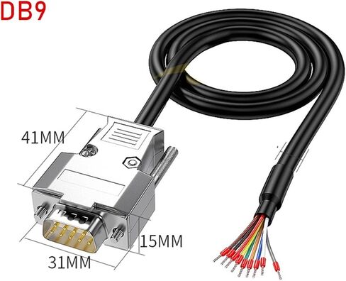 RS232 المنفذ التسلسلي DB9 كابل DB15 بيانات البيانات DB25 كابل طرفي واحد من الذكور أنثى 9Pin كابل البيانات المحمي (DB25 أنثى ، 3M) in Saudi Arabia