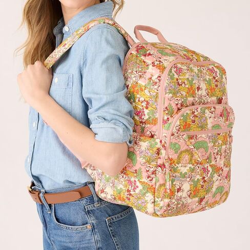 Vera Bradley Disney Premium Cotton Bancroft Backpack ، Mickey's Promenade in Saudi Arabia