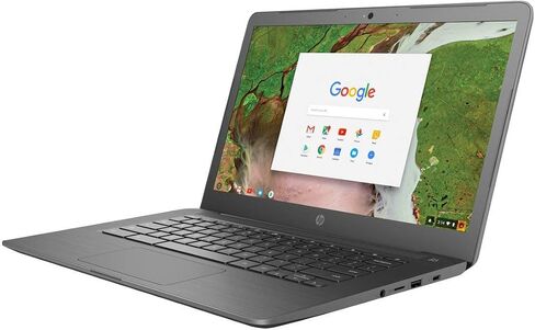 HP Chromebook (Chrome OS, Intel Celeron 1.1 GHz, 14" LED-Lit Screen, Storage: 32 GB, RAM: 8 GB) Grey 3PD87UT#ABA (Renewed) in Saudi Arabia