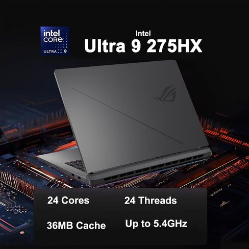 ASUS ROG STRIX G18 G815 GAMING AI PC LAPTOP 18 "2.5k (2560x1600) 240Hz (100 ٪ DCI-P3 ، 3MS) Intel 24-Core Ultra 9 275HX 32GB RAM 1TB SSD GEFORCE RTX 5060 RGB Backlit Wi-Fi1 in Saudi Arabia