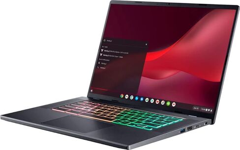 Acer Chromebook 516 GE Laptop ، Intel 12-Core I5-1240p ، 16 "WQXGA IPS Display ، Intel Iris XE Graphics ، 8GB LPDDR4 2TB SSD ، 4-Zone RGB Backlit Backboard ، Wi-Fi 6E ، Type-C ، 1080p camera ، in Saudi Arabia