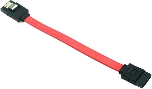 6 بوصة 6GB/S SATA3 كابل بيانات ATA التسلسلي مع قفل المزلاج لـ SATA 3.0 SATAIII 6GBPS HDD DRIVE DISK/SSD 10cm 45cm (Red-DN-45cm) in Kuwait
