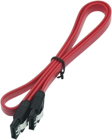 6 بوصة 6GB/S SATA3 كابل بيانات ATA التسلسلي مع قفل المزلاج لـ SATA 3.0 SATAIII 6GBPS HDD DRIVE DISK/SSD 10cm 45cm (Red-DN-45cm) in Kuwait