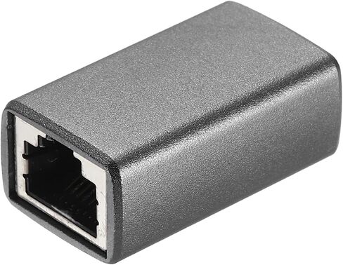 meccanixity 1pcs RJ45 Ethernet jouler ، ethernet jouler female to female in line cat6 cat5e cat5 extender cable ، silver in Kuwait