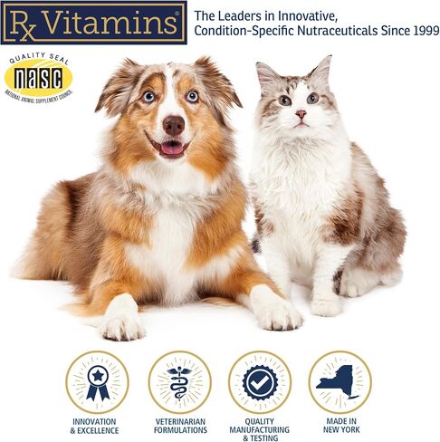 Rx Vitamins Liquid Immuno Dog & Cat Immune Support - Reishi Mushroom Plus L-Lysine for Cats - Dog Immunity Booster Supplement - Bacon Flavor - 2 oz. in Saudi Arabia