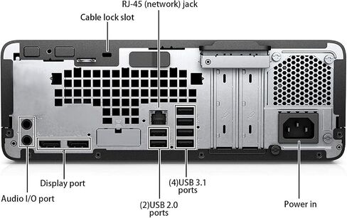 HP EliteDesk 800 G4 SFF Business Desktop PC with New 23.8" FHD Monitor, Intel Core i7-8700, 32GB RAM, 1TB SSD, Mouse & Keyboard, Windows 11 Pro(Renewed) in Saudi Arabia