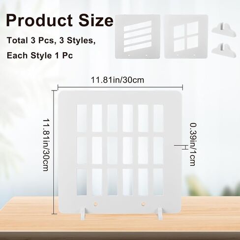 Creatcabin 3pcs 3 أنماط التصوير الفوتوغرافي لوحات الظل ألواح الظل والظلال الصغيرة للتصوير الفوتوغرافي لوحات خلفية الصور لجدول أعلى المنتج المجوهرات الغذائية 11.81inch in Saudi Arabia