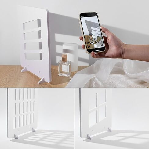 Creatcabin 3pcs 3 أنماط التصوير الفوتوغرافي لوحات الظل ألواح الظل والظلال الصغيرة للتصوير الفوتوغرافي لوحات خلفية الصور لجدول أعلى المنتج المجوهرات الغذائية 11.81inch in Saudi Arabia