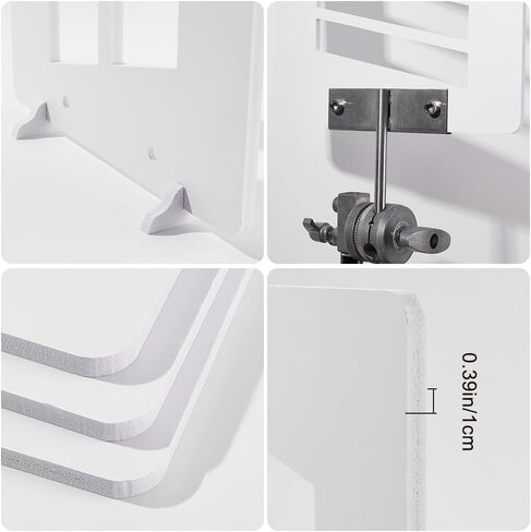 Creatcabin 3pcs 3 أنماط التصوير الفوتوغرافي لوحات الظل ألواح الظل والظلال الصغيرة للتصوير الفوتوغرافي لوحات خلفية الصور لجدول أعلى المنتج المجوهرات الغذائية 11.81inch in Saudi Arabia