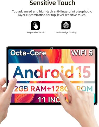 Screen Protector for SVITOO TAB P11 Android 15 Tablet 2025 11 inch, HD Scratch Resistant Tempered Glass Film for SVITOO TAB P11 Drop Protection,Touch Sensitive,Anti-Fingerprint,2 pack. in Saudi Arabia
