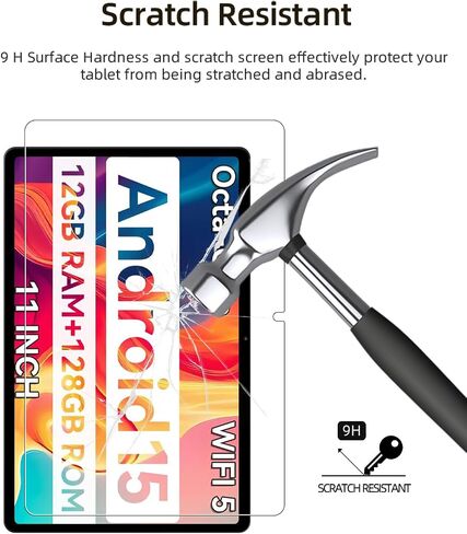 Screen Protector for SVITOO TAB P11 Android 15 Tablet 2025 11 inch, HD Scratch Resistant Tempered Glass Film for SVITOO TAB P11 Drop Protection,Touch Sensitive,Anti-Fingerprint,2 pack. in Saudi Arabia