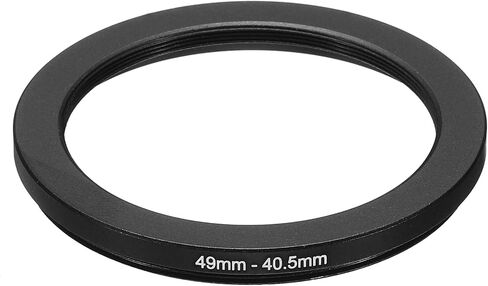 49mm-40.5mm Metal Step Down Ring, Camera Lens Filter Adapter Ring Aluminum Filter Adapter Ring for Camera Lenses Hood, Black in Saudi Arabia