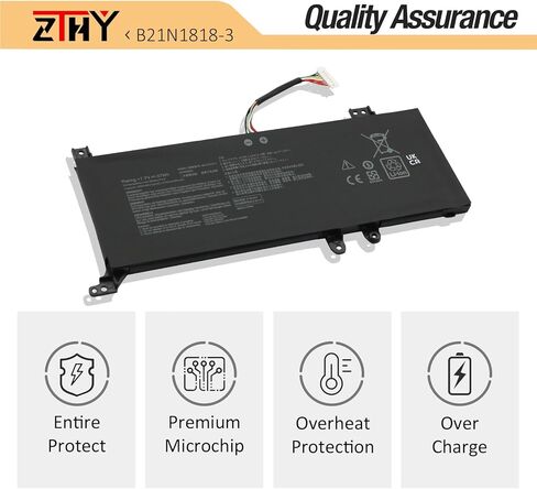 B21N1818-3 استبدال البطارية لـ ASUS VIVOBOOK 15 A509 D509 F509 M509 X509 A509DA D509DA F509FA M509DA X509FL X509MA A515 D515 F515 S515 F415EA F415MA in Kuwait