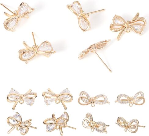 Craftdady 24pcs/12Pairs Stainless Steel Filigree Post Stud Earrings 2 Colors Flat Round Flower Hollow Pad Ear Pins with Safety Backs for Dangle Earring Jewelry Making Hole;1mm in Saudi Arabia