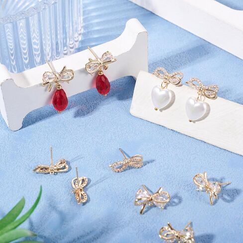 Craftdady 24pcs/12Pairs Stainless Steel Filigree Post Stud Earrings 2 Colors Flat Round Flower Hollow Pad Ear Pins with Safety Backs for Dangle Earring Jewelry Making Hole;1mm in Saudi Arabia