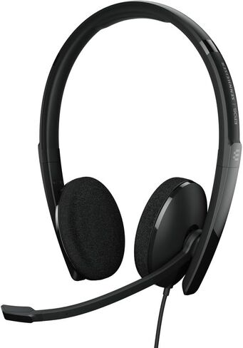 EPOS Adapt 160 USB II - Wired, Double-Sided, UC Optimized Headset with USB Connectivity - Superior Stereo Sound - Enhanced Comfort - Call Control - Black (Renewed) in Saudi Arabia