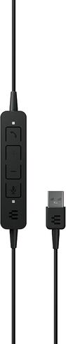 EPOS Adapt 160 USB II - Wired, Double-Sided, UC Optimized Headset with USB Connectivity - Superior Stereo Sound - Enhanced Comfort - Call Control - Black (Renewed) in Saudi Arabia
