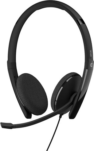 EPOS Adapt 160 USB II - Wired, Double-Sided, UC Optimized Headset with USB Connectivity - Superior Stereo Sound - Enhanced Comfort - Call Control - Black (Renewed) in Saudi Arabia
