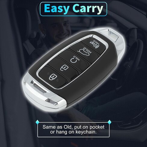 X AutoHaux TQ8-FOB-4F29 433 MHz استبدال الإدخال بدون مفتاح عن بُعد مفتاح ذكي FOB لـ Hyundai Palisade 2020 2021 2022 No.95440S8010 5 أزرار in Saudi Arabia