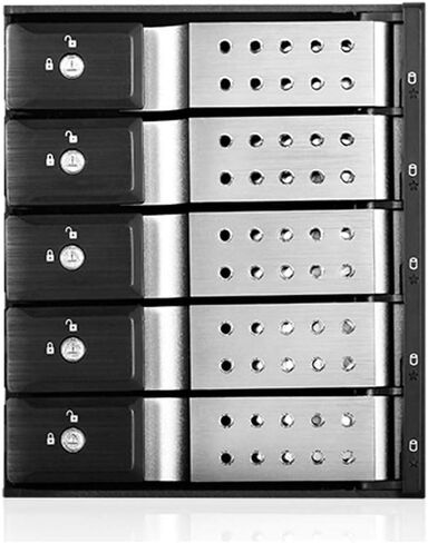 ISTAR BPN-DE350HD-Silver Trayless 3X 5.25 إلى 5x 3.5 12GB/S HTD SWAP in Kuwait