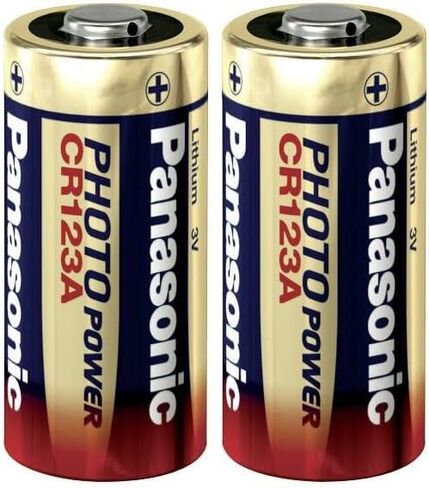 2 حزمة Panasonic CR123A CR123 DL123 3V صورة ليثيوم كاميرا بطارية in Saudi Arabia