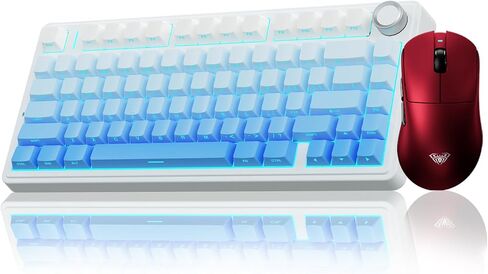 Aula Wireless Keyboard و Mouse Combo ، F75 Pro Mechanical Keyboard SC900 Pro Wireless Mouse in Saudi Arabia