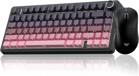 AULA Wireless Keyboard and Mouse Combo, F75 Pro Mechanical Keyboard SC900 Pro Wireless Mouse in Saudi Arabia
