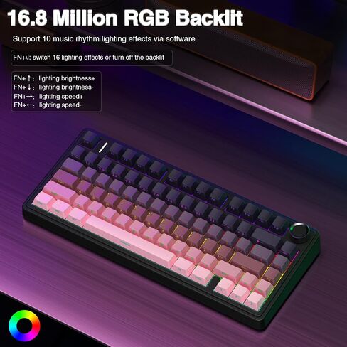 Aula Wireless Keyboard و Mouse Combo ، F75 Pro Mechanical Keyboard SC680 Wireless Mouse in Saudi Arabia