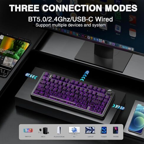 Aula Wireless Keyboard و Mouse Combo ، F75 Pro Mechanical Keyboard SC900 Pro Wireless Mouse in Saudi Arabia