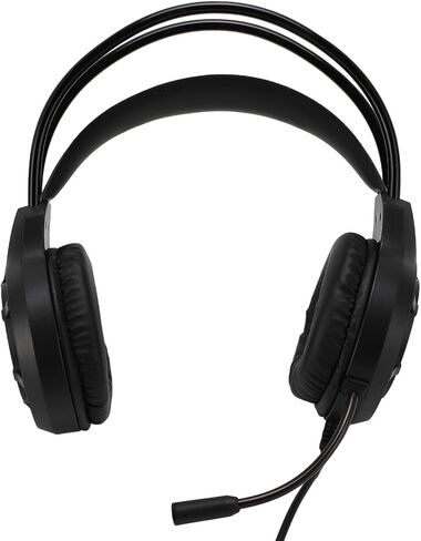 USB Gaming Headset for PC, Computer Headset with Microphone, RGB Lighting Wired Gaming Headset 50mm Speaker Wired Headphones for Laptop Computers in Saudi Arabia