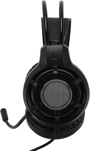 USB Gaming Headset for PC, Computer Headset with Microphone, RGB Lighting Wired Gaming Headset 50mm Speaker Wired Headphones for Laptop Computers in Saudi Arabia