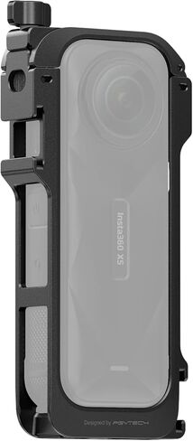 إطار الأداة المساعدة insta360 x5 ، إطار الأداة المساعدة متعددة الوظائف ، قفص الألومنيوم مع عدسة السيليكون ، واجهة أحذية باردة واقية مع 1/4 بوصات أحذية بارد أحذية طي أصابع قابلة للطي in Kuwait