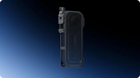 إطار الأداة المساعدة insta360 x5 ، إطار الأداة المساعدة متعددة الوظائف ، قفص الألومنيوم مع عدسة السيليكون ، واجهة أحذية باردة واقية مع 1/4 بوصات أحذية بارد أحذية طي أصابع قابلة للطي in Kuwait