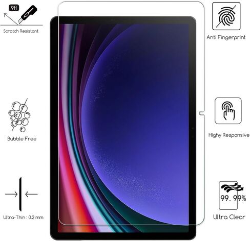 كينبول 2 حزمة شاشة شاشة زجاجية مصممة لـ 2025 Samsung Galaxy Tab S10 Lite 10.9 " / Galaxy Tab S10 Fe 10.9" ، 9H صلابة Scratch in Kuwait