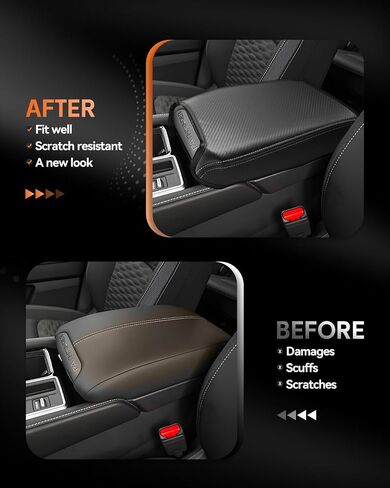 CDEFG لملحقات Ford Explorer 2020-2024 غطاء مسند ذراع وحدة التحكم المركزية (XLT/ST-Line/Timberline/Limited/ST/King Ranch/Platinum)/ واقي مسند الذراع الهجين 2024 2023 2022 2021 2020 in Saudi Arabia
