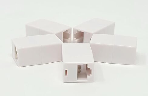Cat 5e 24 AWG Ethernet Coupler White - Pack of 5 in Saudi Arabia