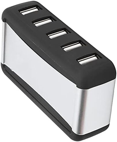 USB 7-Port Hub متعدد منافذ USB الموسع نقل البيانات بسرعة USB الفاصل موسع عالي السرعة مع مصدر طاقة 100‑240 فولت لأجهزة الكمبيوتر المحمول وأجهزة الكمبيوتر المكتبية وأجهزة الكمبيوتر المحمولة (قابس الولايات المتحدة) in Saudi Arabia