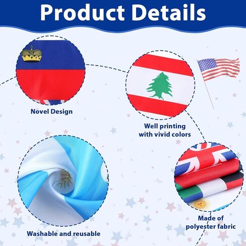 Fabric International Flag Photo Prop Flags Photo Booth Frame International Welcome Photography Backdrop حول الخلفية العالمية للمناسبات الرياضية الريفية ، ديكور 62 × 42 بوصة in Kuwait
