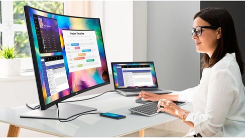 Dell Ultrasharp U3824DW 38 "3840X1600 60Hz 21: 9 5MS IPS Bunddle مع حزمة حماية محسنة 2 سنة CPS in Saudi Arabia