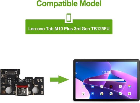 Charging Port USB Flex Dock Connector Replacement Repair Part for Lenovo Tab M10 Plus 3rd Gen TB125FU in Saudi Arabia