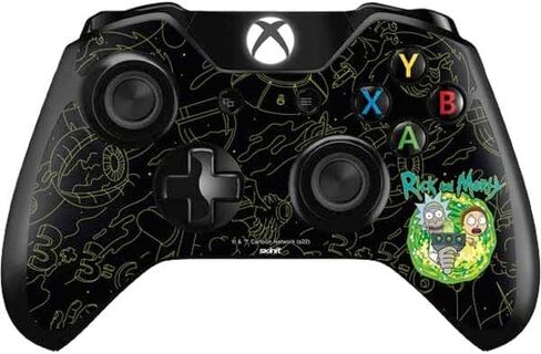 Skinit Decal Gaming Skin Compatible with Xbox One Controller - Officially Licensed Warner Bros Rick and Morty Portal Travel Design in Saudi Arabia
