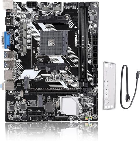 B550M K Gaming Motherboard ، تدعم AM4 RYZEN 5000 معالجات ، Micro ATX ، DDR4 64GB قناة مزدوجة ، Dual M.2 ، SATA 6GB / S ، Realtek LAN ، PCIE 4.0 in Kuwait