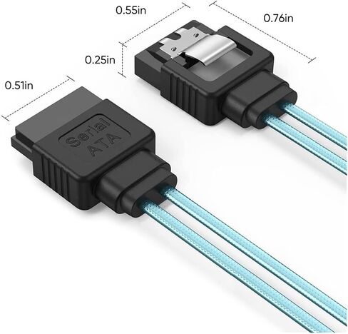 SATA 3.0 III 7pin Serial Data Cable 6Gb/S SATA3 SSD Cables Flexible Straight Cable HDD Hard Disk Drive Cord Line(0.5M) in Saudi Arabia