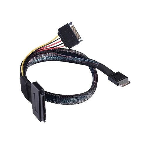 SFF 8611 4I إلى U.2 S/A/S SFF 8639+15P SATA Server Line (1M) in Kuwait