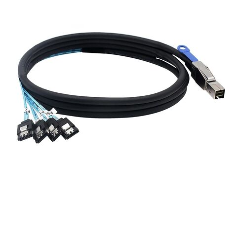 0.5M خارجي M1NI S/A/S HD SFF-8644 إلى 4 منفذ SATA 7P كابل بيانات القرص الصلب الإناث in Kuwait