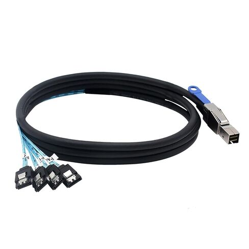 0.5M خارجي M1NI S/A/S HD SFF-8644 إلى 4 منفذ SATA 7P كابل بيانات القرص الصلب الإناث in Kuwait